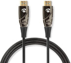 Nedis Actieve Optische High Speed HDMI-Kabel met Ethernet - HDMI Connector - HDMI Connector - 4K@60Hz - 18 Gbps - 30.0 m - Rond - PVC - Zwart - Gift Box - afbeelding 6