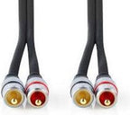 Stereo-Audiokabel | 2x RCA Male - 2x RCA Male | m | Antraciet - afbeelding 5