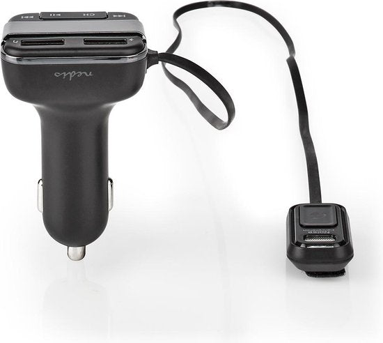 Nedis FM-Audiotransmitter voor Auto - Gefixeerd - Handsfree bellen - 0.8 " - LED-Scherm - Bluetooth - 5.0 V DC / 1.0 A / 5.0 V DC / 2.4 A - Google Assistant / Siri - Grijs / Zwart - afbeelding 7