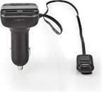 Nedis FM-Audiotransmitter voor Auto - Gefixeerd - Handsfree bellen - 0.8 " - LED-Scherm - Bluetooth - 5.0 V DC / 1.0 A / 5.0 V DC / 2.4 A - Google Assistant / Siri - Grijs / Zwart - afbeelding 7