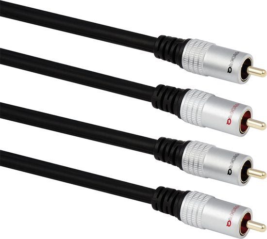 Profigold PROA4201 Stereo-audiokabel 2x RCA male - male 1,00 m zwart - afbeelding 5
