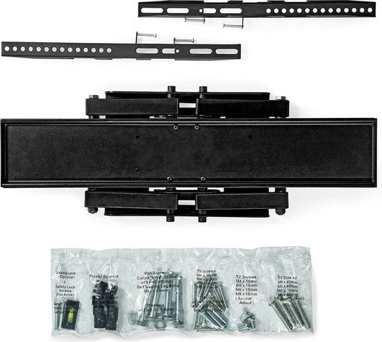 Nedis Draai en Kantelbare TV Muurbeugel - 37 t/m 80 Inch - Max 35 Kg - Zwart - afbeelding 5