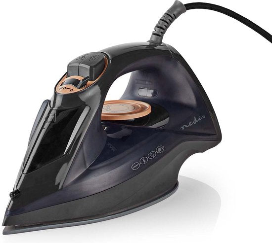 Nedis Stoomstrijkijzer - 2200 W - 25 g/m - Stoomstoot - Keramiek - 0.26 l - afbeelding 1