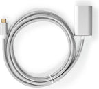 Nedis USB-C Adapter - USB 3.2 Gen 1 - USB-C Male - HDMI Output - 4K@60Hz - Power delivery - 2.00 m - Rond - Verguld - Gevlochten / Nylon - Zilver - Cover Window Box - afbeelding 6