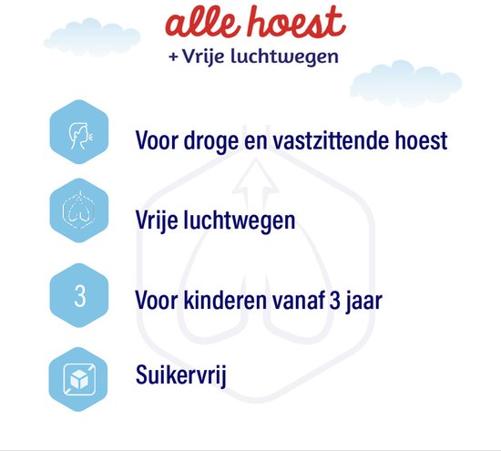 Dampo Kids Kindersiroop Alle hoest + Vrije luchtwegen - Voor droge, vastzittende hoest en keelpijn - Suikervrij - Medisch hulpmiddel - 120 ml - afbeelding 3