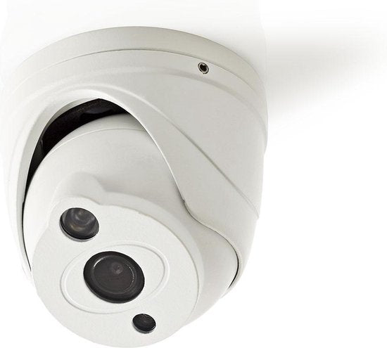 Nedis CCTV-Beveiligingscamera - Full HD 1080p - Nachtzicht: 15 m - Netvoeding - 1/3" CMOS - Kijkhoek: 82 ° - Lens: 3.6 mm - ABS - Wit / Zwart - afbeelding 1