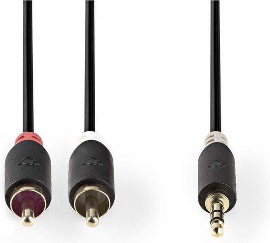 Nedis 3,5mm Jack - Tulp stereo audio kabel - zwart - meter - afbeelding 47