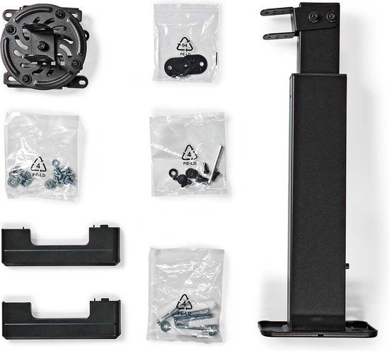Nedis Projectorbeugel - Draai- en Kantelbaar - 15 kg - Draaibaar - Kantelbaar - Staal - Zwart - afbeelding 10