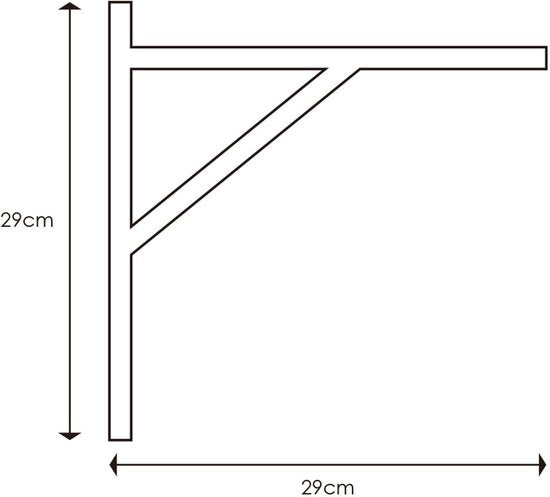 Home Sweet Home - Wandhaak Angle - voor muur hanglamp - haak gemaakt van hout - 30/3/30cm - maak je eigen unieke lamp - afbeelding 5