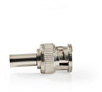 Nedis BNC-Kabelbeschermer - Recht - Male - Vernikkeld - 50 Ohm - Krimp - Diameter kabelinvoer: 6.0 mm - Staal - Zilver - 25 Stuks - Envelop - afbeelding 8