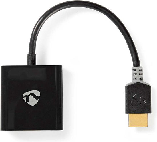 HDMI - VGA-kabel | HDMIâ„¢-connector - VGA female + 3,5 mm uitgang | 0,2 m | Antraciet - afbeelding 9
