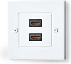 Nedis HDMI Wandcontactdoos - 2x HDMI Female - 4K@60Hz - HDMI Output - Zwart - 18 Gbps - Verguld - Envelop - afbeelding 5