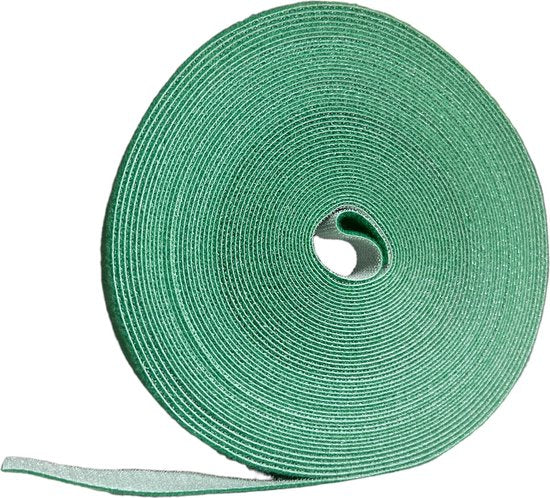 3 x Kabel Organiser - Rol van 15 meter - Kabelbinder - Klittenband - Velcro - Rol van 15 meter - (2 x Zwart + 1x groen) - afbeelding 5