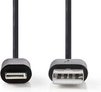 Nedis Lightning naar USB kabel - zwart - meter - afbeelding 24