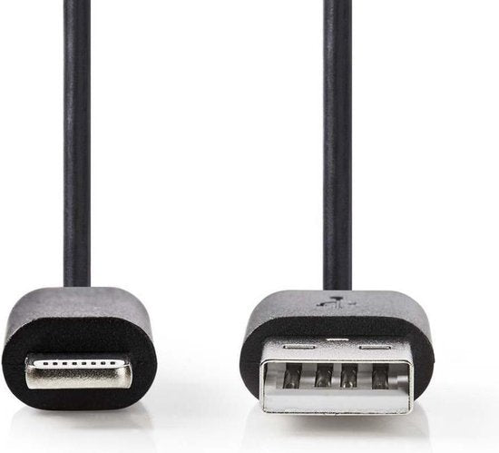Nedis Lightning naar USB kabel - zwart - meter - afbeelding 24