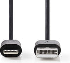 Nedis Lightning naar USB kabel - zwart - meter - afbeelding 12