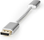Nedis DisplayPort-Kabel - DisplayPort Male - HDMI Output - 4K@60Hz - Verguld - 0.20 m - Rond - Gevlochten - Zilver - Cover Window Box - afbeelding 8