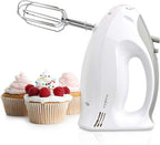 Nedis Handmixer - 200 W - 5-Snelheden - Turbo-functie - 2 Deeghaken / 2 Kloppers - Grijs / Wit - afbeelding 2