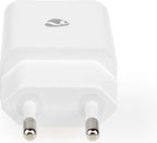 Nedis Oplader - 12 W - 1x 2.4 A - Outputs: 1 - USB-A - Lightning 8-Pins (Los) Kabel - 1.00 m - Single Voltage Output - Wit - afbeelding 7