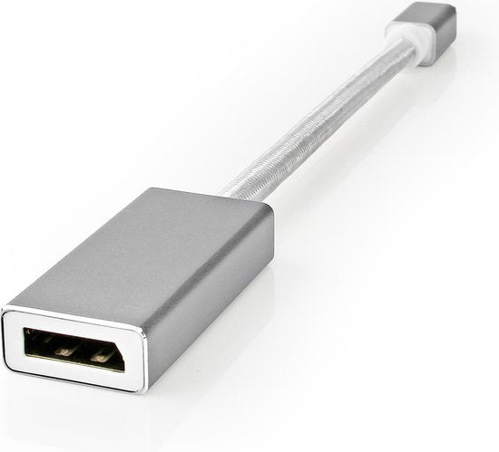 Nedis Mini DisplayPort-Kabel - DisplayPort 1.2 - Mini-DisplayPort Male - DisplayPort Female - 21.6 Gbps - Verguld - 0.20 m - Rond - Gevlochten - Zilver - Cover Window Box - afbeelding 5