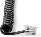 Nedis Telecomkabel - RJ10 Male - RJ10 Male - 5.00 m - Kabel design: Gekruld - Kabeltype: RJ10 - Zwart - Envelop - afbeelding 4