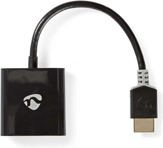 HDMI - VGA-kabel | HDMIâ„¢-connector - VGA female + 3,5 mm uitgang | 0,2 m | Antraciet - afbeelding 6