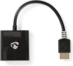 HDMI - VGA-kabel | HDMIâ„¢-connector - VGA female + 3,5 mm uitgang | 0,2 m | Antraciet - afbeelding 6
