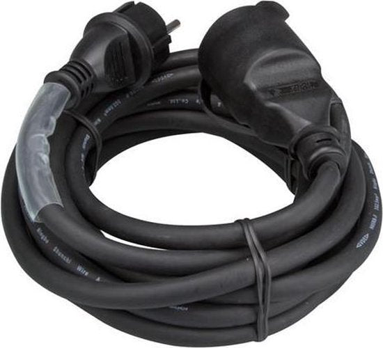 Rubber Verlengkabel 5 M - 3G2.5, Met Krimpkous Voor Gepersonaliseerde Labels - afbeelding 1