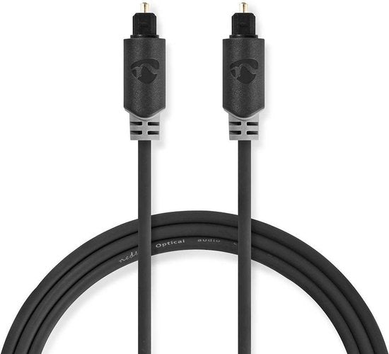 Nedis Optische Audiokabel - TosLink Male - TosLink Male - m - Rond - PVC - Antraciet - Doos - afbeelding 30