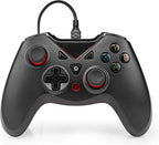 Nedis Gamepad - USB Type-A - USB Gevoed - PC - Aantal knoppen: 12 - Kabellengte: 1.60 m - Zwart - afbeelding 1