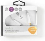 Nedis USB-C Adapter - USB 3.1 - USB-C Male - 3,5 mm Female - 0.15 m - Rond - Vernikkeld - PVC - Wit - Doos - afbeelding 7
