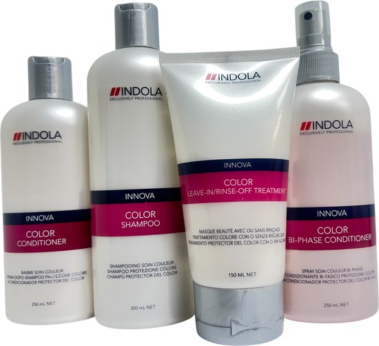 Indola INNOVA COLOR set van 4 producten SALE !! Shampoo, Conditioner, Bi-Phase Conditioner Spray, Leave in conditioner - afbeelding 2