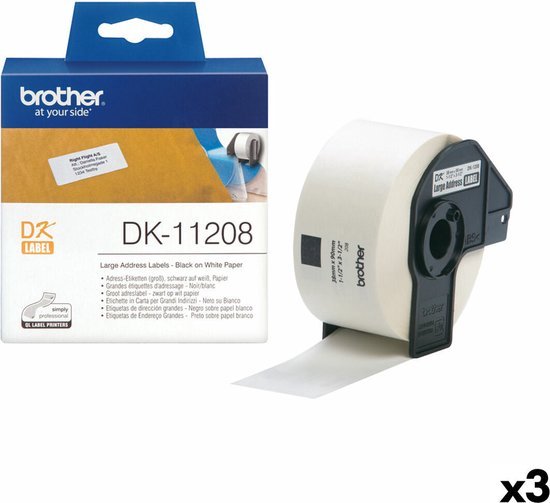 Brother Grote adreslabels papier 38 x 90 mm - afbeelding 12