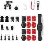 Nedis Actiecamera Bevestigingsset - 12 Stuks - Reiskoffer - Zwart - afbeelding 1