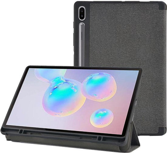 Nedis Tablet Folio Case - Galaxy Tab S6 10.5" 2019 (T860/T865) - Ingebouwde potloodhouder - Grijs / Zwart - Polycarbonate / TPU - afbeelding 4