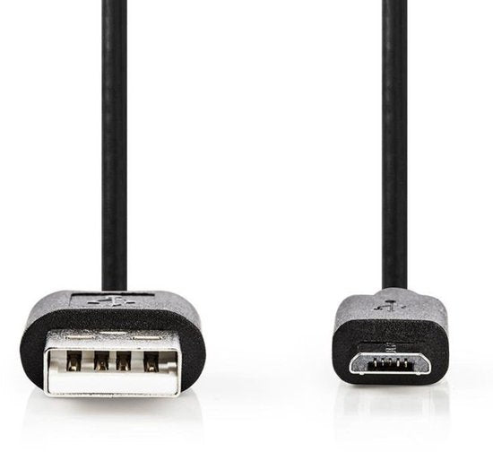 Nedis USB-kabel m 2.0 Micro-USB B Zwart - afbeelding 37
