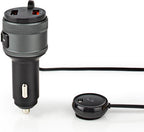 Nedis FM-Audiotransmitter voor Auto - Gefixeerd - Handsfree bellen - 0.8 " - LED-Scherm - Bluetooth - QC 3.0 / 5.0 V DC / 1.0 A - Snelladen - Google Assistant / Siri - Zwart - afbeelding 9