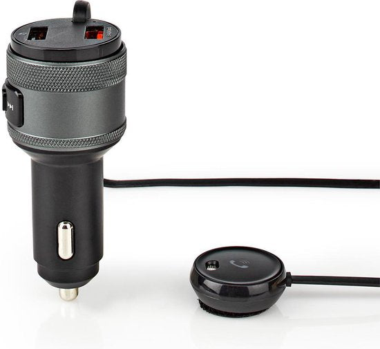Nedis FM-Audiotransmitter voor Auto - Gefixeerd - Handsfree bellen - 0.8 " - LED-Scherm - Bluetooth - QC 3.0 / 5.0 V DC / 1.0 A - Snelladen - Google Assistant / Siri - Zwart - afbeelding 9