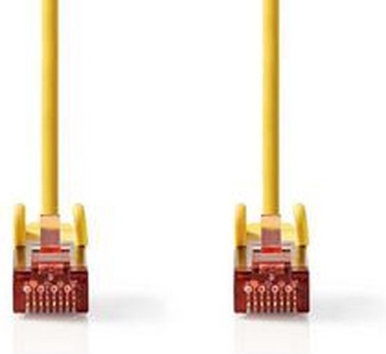 CAT6 Netwerkkabel - RJ45 Male - RJ45 Male - S/FTP - 30.0 m - Rond - LSZH - Geel - Polybag - afbeelding 4