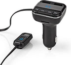 Nedis FM-Audiotransmitter voor Auto - Gefixeerd - Handsfree bellen - 0.8 " - LED-Scherm - Bluetooth - 5.0 V DC / 1.0 A / 5.0 V DC / 2.4 A - Google Assistant / Siri - Grijs / Zwart - afbeelding 11