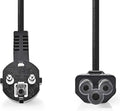 Nedis electriciteitssnoer Zwart m Netstekker type F Zwart - 281534 — EAN 5412810281534
