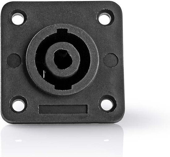 Nedis Speaker-Connector - Recht - Female - Vernikkeld - Soldeer - ABS - Zwart - 25 Stuks - Polybag - afbeelding 1