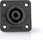 Nedis Speaker-Connector - Recht - Female - Vernikkeld - Soldeer - ABS - Zwart - 25 Stuks - Polybag - afbeelding 1