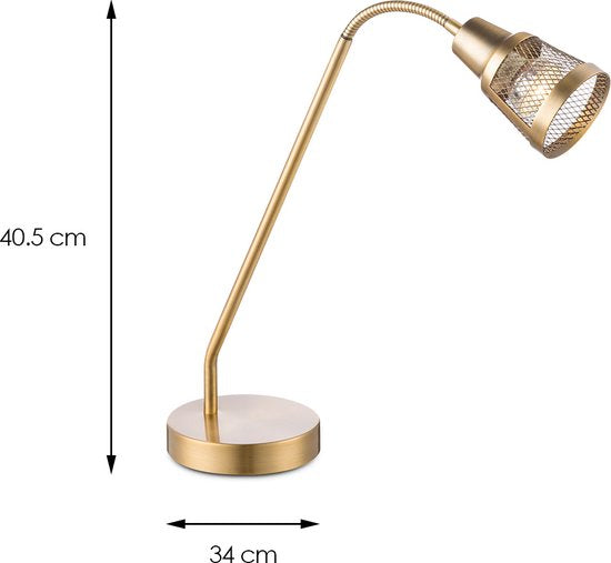 Light depot - Tafellamp Solo - staal - Industrieel - GU10 fitting - afbeelding 13