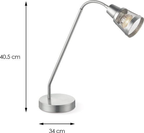 Light depot - Tafellamp Solo - staal - Industrieel - GU10 fitting - afbeelding 4