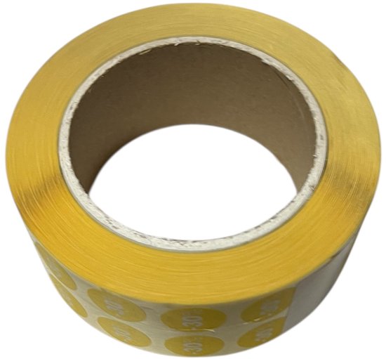 Kortingstickers -30% - 4000 stuks Rond Geel Doorsnede 19 mm - afbeelding 2