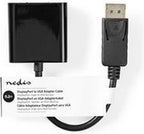 Nedis DisplayPort-Adapter - DisplayPort Male - VGA Female 15p - 1080p - Vernikkeld - Recht - 0.20 m - Rond - PVC - ABS - Zwart - Label - afbeelding 4