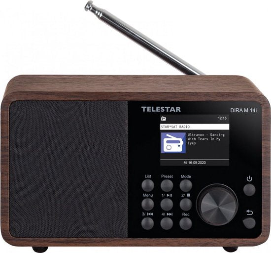 Nedis DIRA M 14i multifunctionele radio hout - afbeelding 1