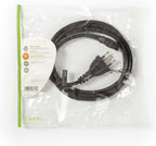 Nedis Stroomkabel - CH Type 12 - IEC-320-C5 - Recht - Recht - Vernikkeld - 2.00 m - Rond - PVC - Zwart - Envelop - afbeelding 2