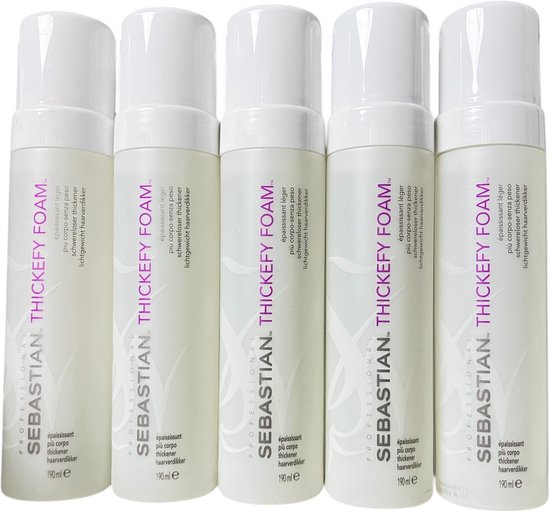 5 x Sebastian Thickefy Foam (190 ml) - afbeelding 2
